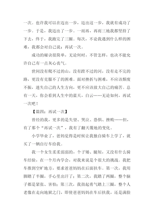 再试一次作文600字.docx