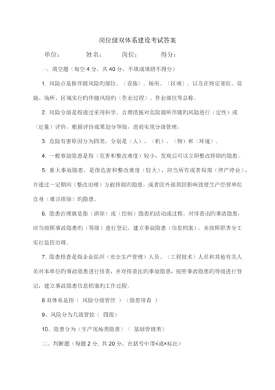 岗位级双体系建设考试题.docx