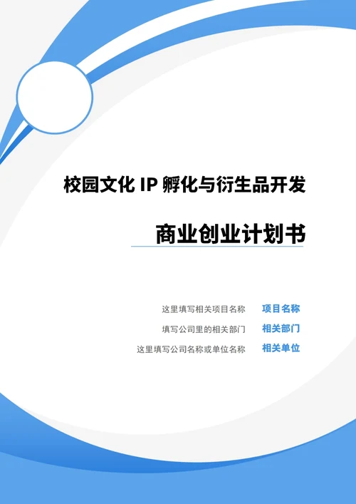 商业创业计划书