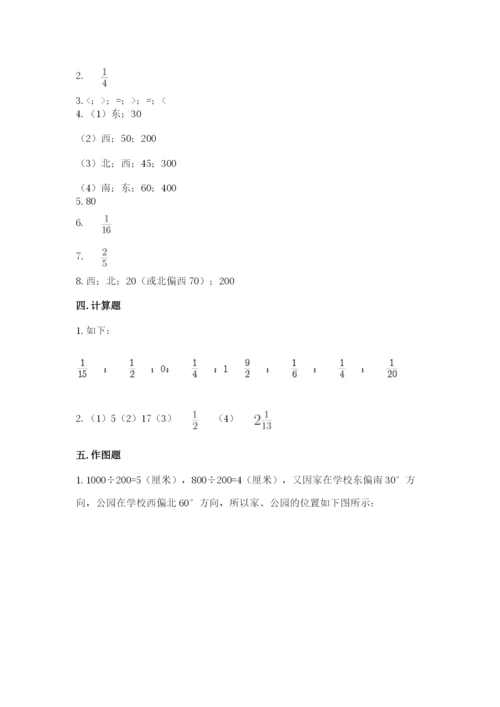 人教版六年级上册数学期中测试卷（考点精练）.docx