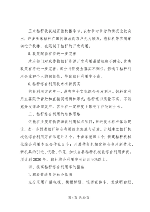 XX县区农作物秸秆综合利用问题的思考.docx