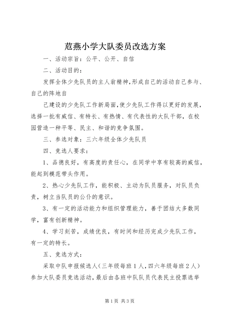 苊燕小学大队委员改选方案.docx