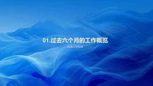 年中生物医疗化学汇报PPT模板