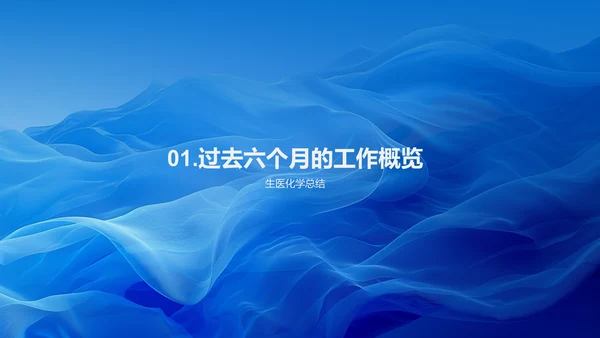 年中生物医疗化学汇报PPT模板