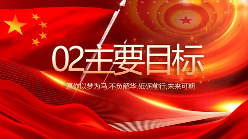 红色党建党支部会议工作汇报PPT党课
