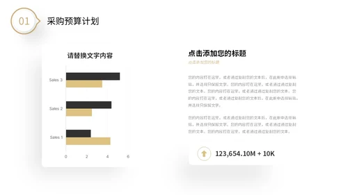 极简黑白微粒体形状采购年中总结工作汇报PPT