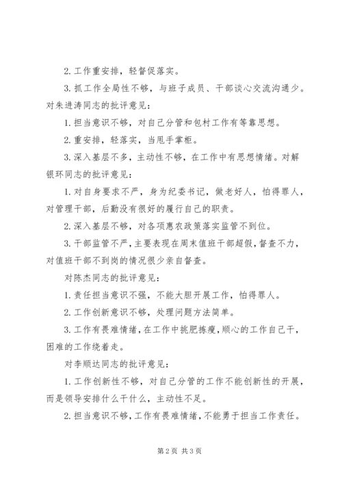 学校领导班子集体及班子成员、党员个人的意见 (4).docx