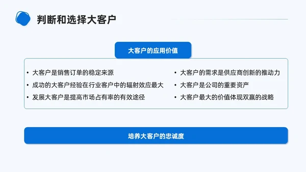 商务简约形状大客户管理PPT课件