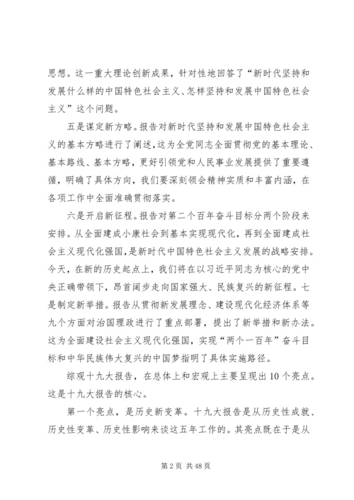 党的十九大精神专题党课十九大精神实质和核心要义.docx