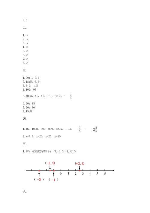 浙江省宁波市小升初数学试卷含答案【考试直接用】.docx