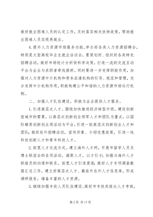 篇一：XX年人力资源与社会保障工作计划.docx