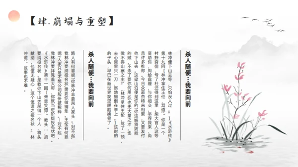 林冲人物简介通用PPT模板