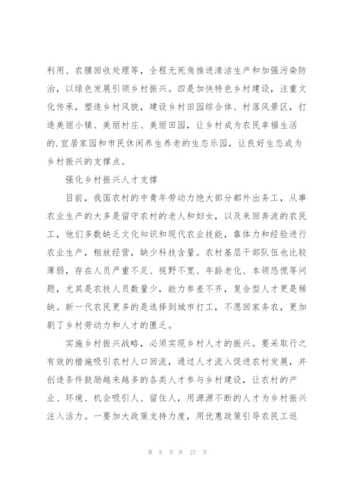 2022年全面推进乡村振兴工作述职报告.docx
