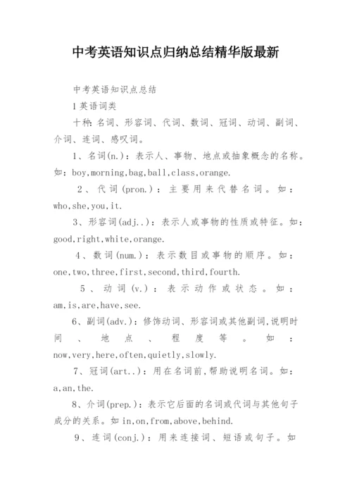 中考英语知识点归纳总结精华版最新.docx