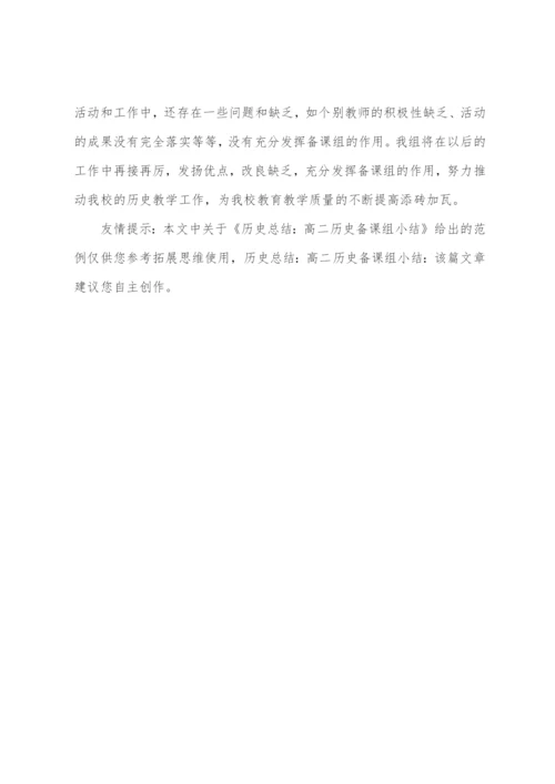 历史总结：高二历史备课组小结.docx