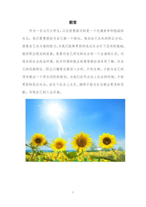 12页3900字教育学专业职业生涯规划.docx