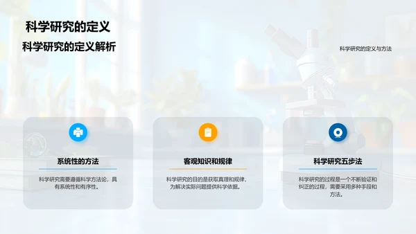 新生科研方法讲解PPT模板