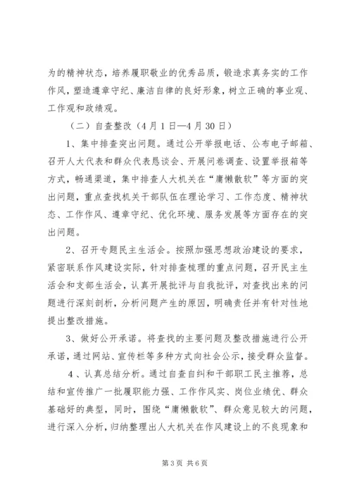 人大常委会治庸问责效能建设方案.docx