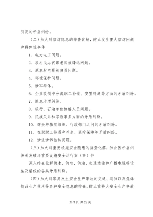 西城乡政府稳定信访实施方案.docx