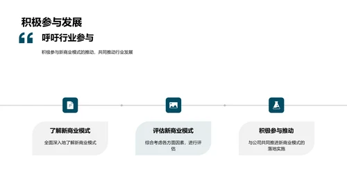 商业模式创新发布PPT模板