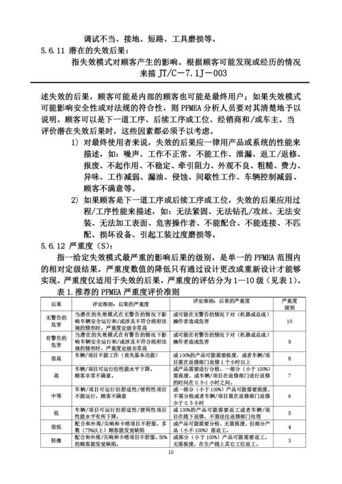 PFMEA过程失效模式及后果分析.docx