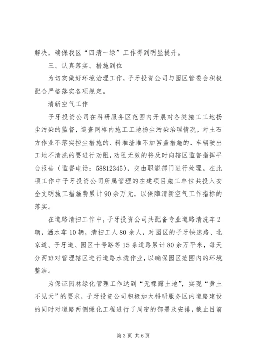 四清一绿工作汇报.docx