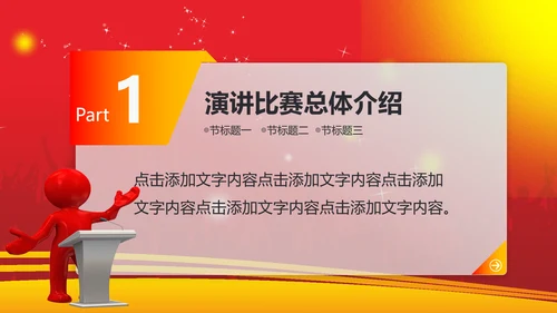 精品大气演讲比赛动态PPT