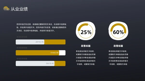 黑色简约风内部竞聘PPT模板