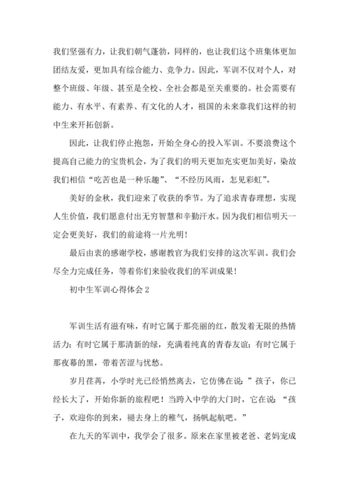 初中生军训心得体会汇编15篇 (2).docx