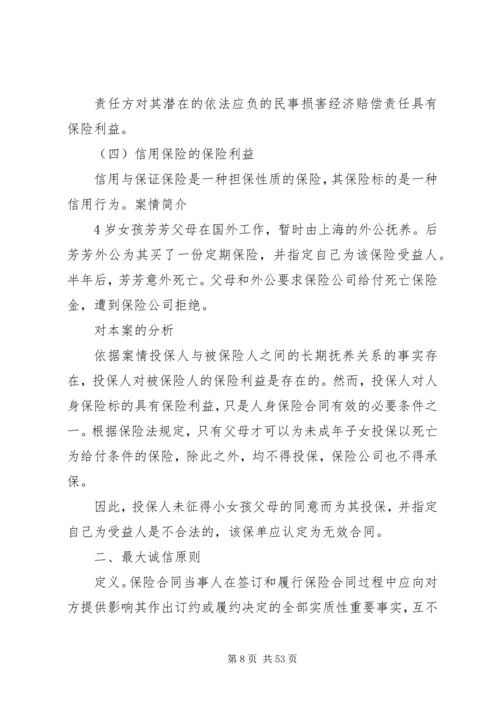 保险的基本原则.docx