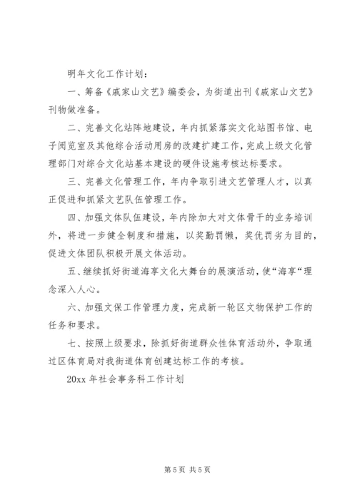 社会事务科工作计划.docx