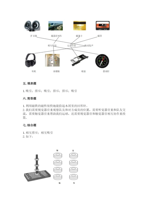 教科版二年级下册科学知识点期末测试卷含答案【轻巧夺冠】.docx