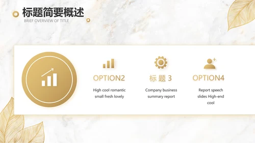 金色高档瓷砖大理石宣传介绍动态PPT