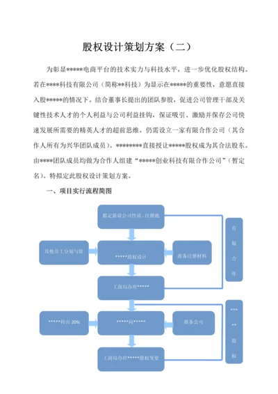 股权设计策划案.docx