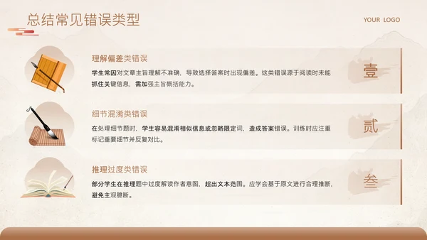 黄色中国风语文阅读理解高分技巧全解析PPT