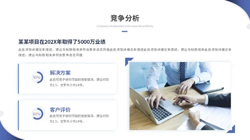 蓝色简约商务商业计划书项目招商合作ppt模板