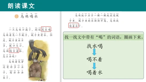 课文13《乌鸦喝水》课件