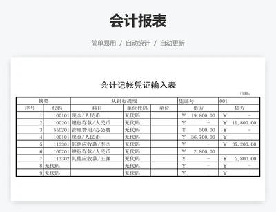 会计报表