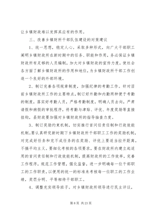 乡镇财政队伍建设情况调研报告.docx