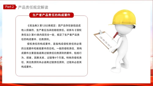红色光效产品质量法PPT法律