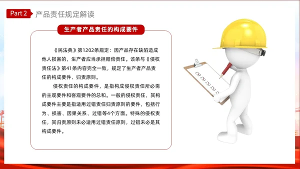 红色光效产品质量法PPT法律