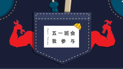 五一国际劳动节主题班会PPT模板