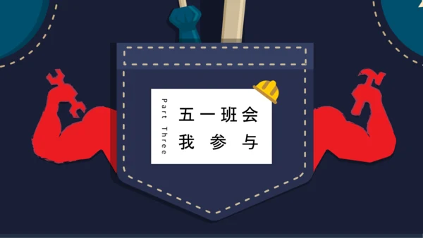 五一国际劳动节主题班会PPT模板