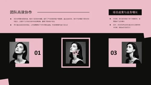 欧美风简约工作汇报PPT模板