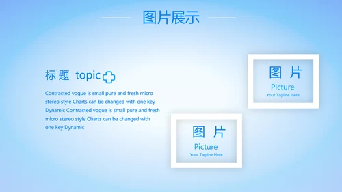蓝色简约大方医疗行业工作汇报动态PPT模板