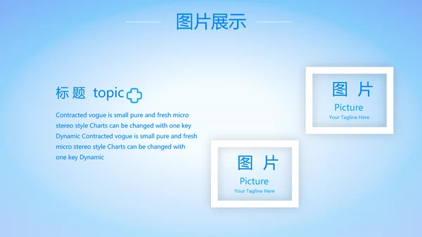蓝色简约大方医疗行业工作汇报动态PPT模板