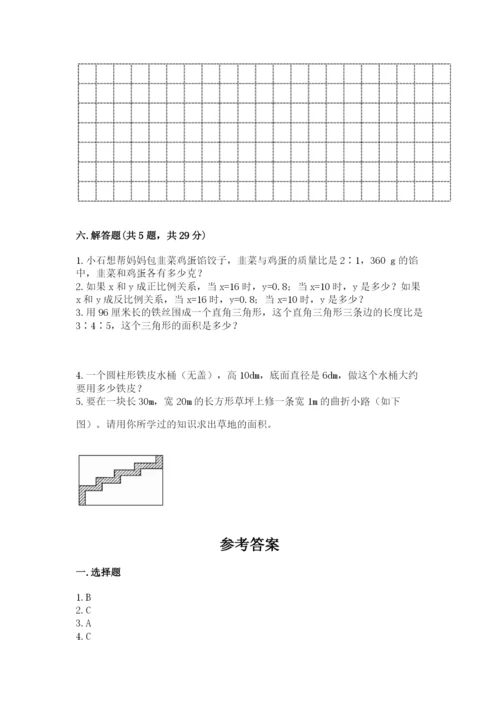北师大版六年级下册数学期末测试卷【研优卷】.docx