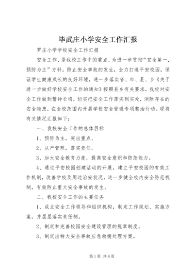 毕武庄小学安全工作汇报 (3).docx