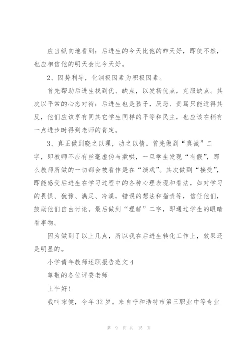 小学青年教师述职报告范文.docx