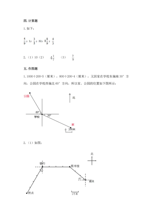 人教版六年级上册数学期中测试卷精品【考点梳理】.docx